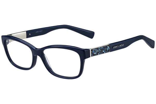 Okulary korekcyjne Jimmy Choo JC110 2KV Kwadratowe Niebieskie