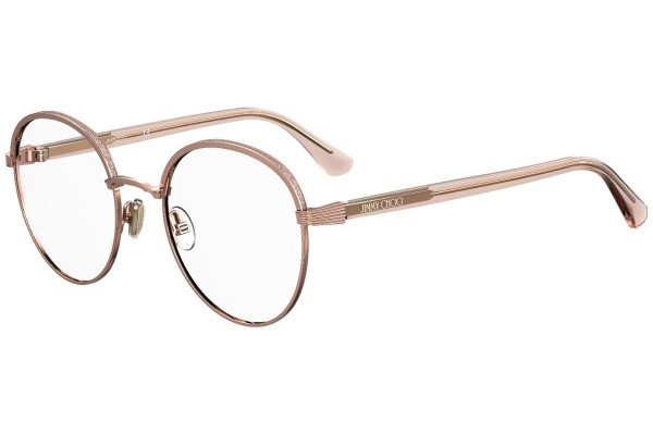 Okulary korekcyjne Jimmy Choo JC267/G DDB Okrągłe Złote