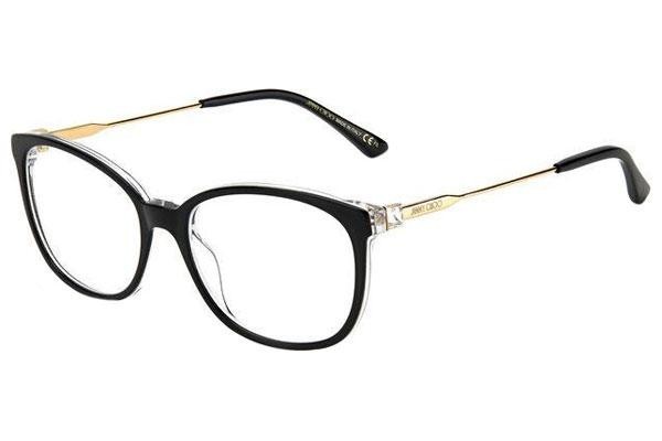 Okulary korekcyjne Jimmy Choo JC302 807 Kwadratowe Czarne