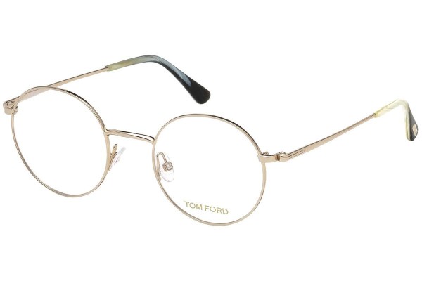 Okulary korekcyjne Tom Ford FT5503 028 Okrągłe Złote