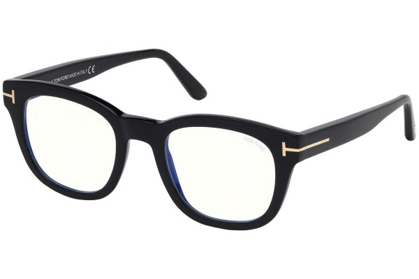 Okulary korekcyjne Tom Ford FT5542-B 001 Kwadratowe Czarne
