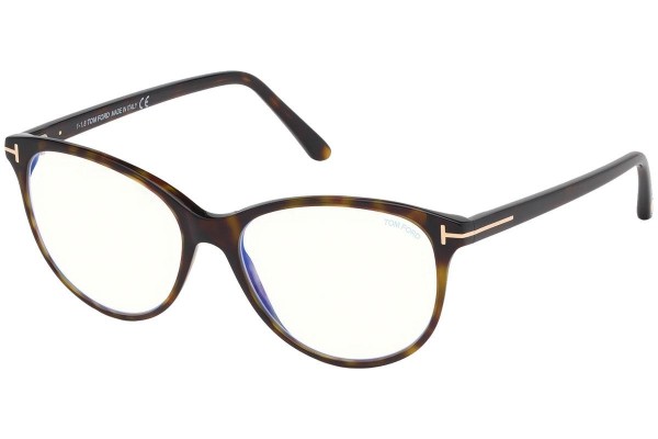 Okulary korekcyjne Tom Ford FT5544-B 052 Kocie oczy Havana