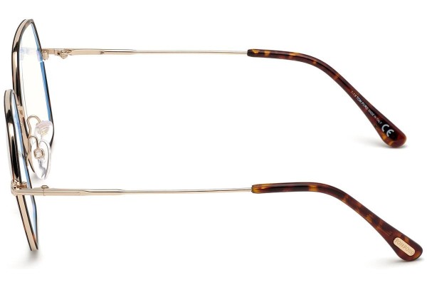 Okulary korekcyjne Tom Ford FT5615-B 052 Kwadratowe Havana