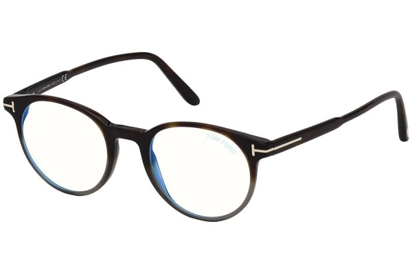 Okulary korekcyjne Tom Ford FT5695-B 056 Okrągłe Havana