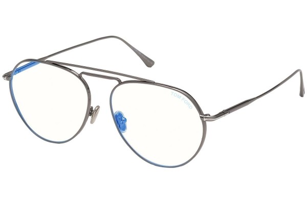 Okulary korekcyjne Tom Ford FT5730-B 008 Pilotki (Aviator) Szare
