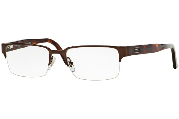 Okulary korekcyjne Versace VE1184 1269 Prostokątne Brązowe