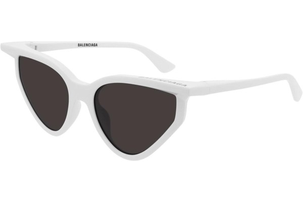 Okulary przeciwsłoneczne Balenciaga BB0101S 005 Kocie oczy Białe