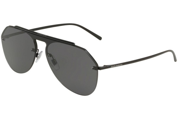 Okulary przeciwsłoneczne Dolce & Gabbana DG2213 110687 Pilotki (Aviator) Czarne