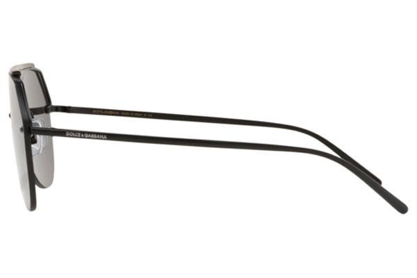 Okulary przeciwsłoneczne Dolce & Gabbana DG2213 110687 Pilotki (Aviator) Czarne