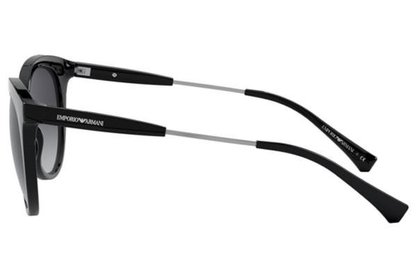 Okulary przeciwsłoneczne Emporio Armani EA4145 50018G Kocie oczy Czarne