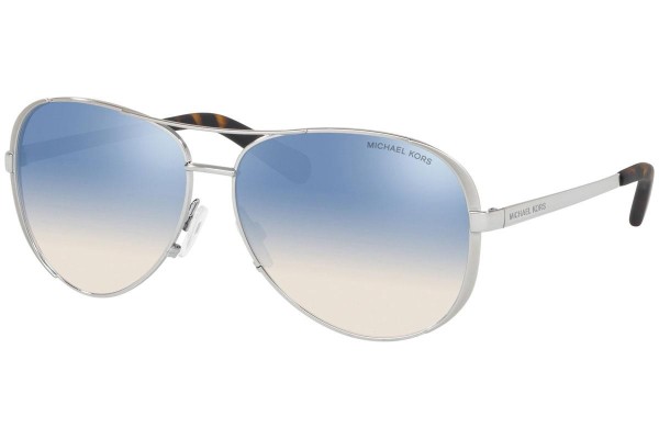 Okulary przeciwsłoneczne Michael Kors Chelsea MK5004 1153V6 Pilotki (Aviator) Srebrne