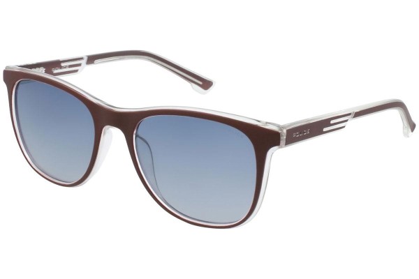 Solbriller Police Offset 1 SPL960 ATCP Polarized Firkantet Rød