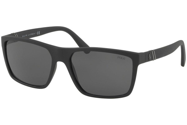 Okulary przeciwsłoneczne Polo Ralph Lauren PH4133 528487 Kwadratowe Czarne