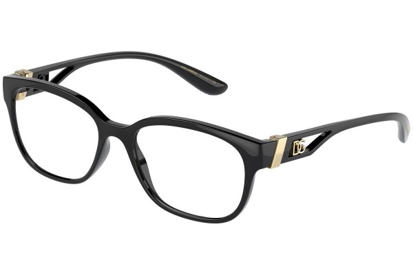Okulary korekcyjne Dolce & Gabbana DG5066 501 Prostokątne Czarne