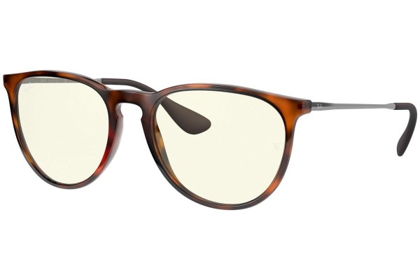 Okulary przeciwsłoneczne Ray-Ban Erika Everglasses RB4171 865/SB blue-light [non-prescription] Okrągłe Havana