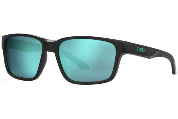 Okulary przeciwsłoneczne Smith BASECAMP 7ZJ/QG Polarized Kwadratowe Czarne
