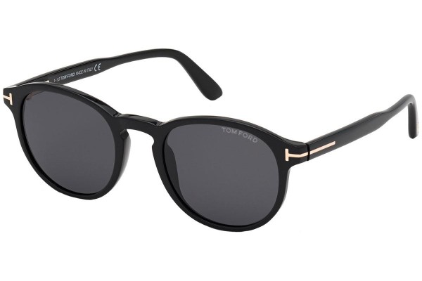 Okulary przeciwsłoneczne Tom Ford FT0834 01A Okrągłe Czarne