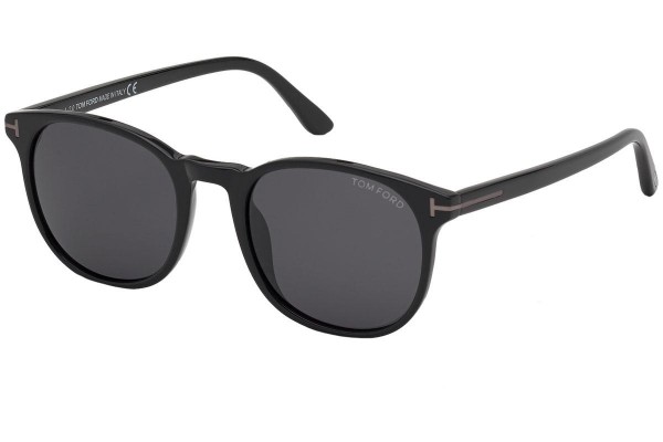 Okulary przeciwsłoneczne Tom Ford FT0858-N 01A Okrągłe Czarne