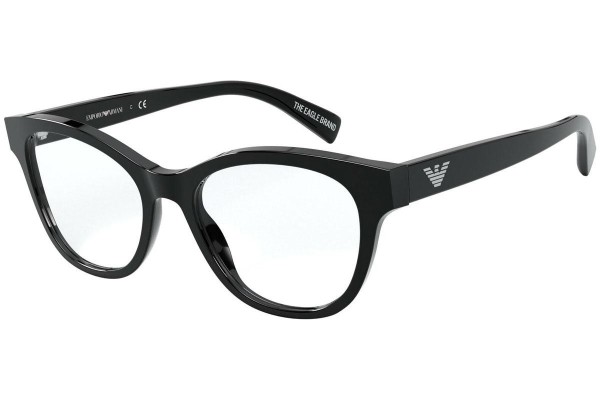 Okulary korekcyjne Emporio Armani EA3162 5001 Kocie oczy Czarne