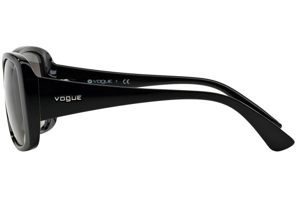 Okulary przeciwsłoneczne Vogue Eyewear Light and Shine Collection VO2843S W44/11 Oversize Czarne