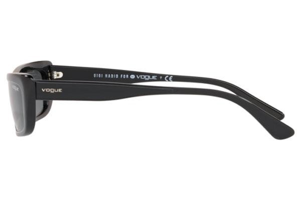 Okulary przeciwsłoneczne Vogue Eyewear Bella Gigi Hadid 2019 Collection VO5283S W44/87 Prostokątne Czarne