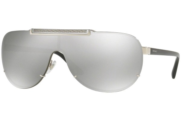 Okulary przeciwsłoneczne Versace VE2140 10006G Pojedyncze | Shield Srebrne