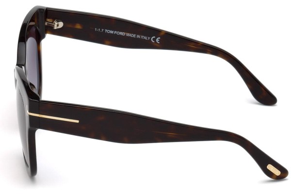 Okulary przeciwsłoneczne Tom Ford Beatrix FT0613 52T Kwadratowe Havana