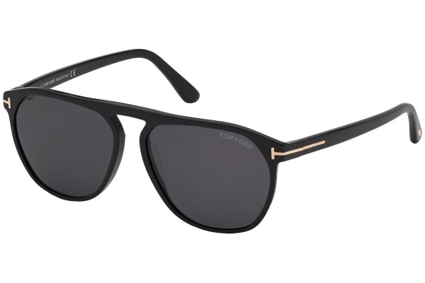 Okulary przeciwsłoneczne Tom Ford FT0835 01A Okrągłe Czarne