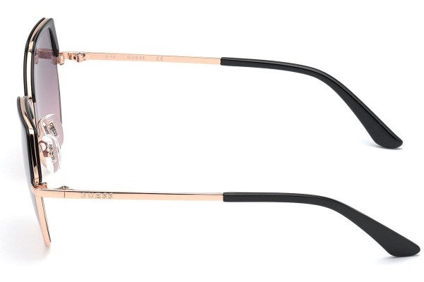 Okulary przeciwsłoneczne Guess GU7736 01U Kwadratowe Czarne