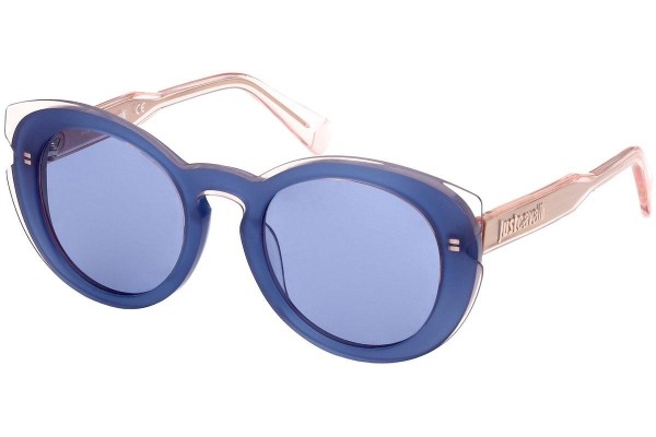 Okulary przeciwsłoneczne Just Cavalli JC1006 92V Okrągłe Niebieskie