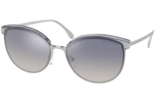 Okulary przeciwsłoneczne Michael Kors Magnolia MK1088 1005V6 Kocie oczy Srebrne