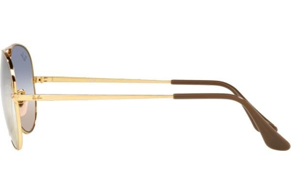 Okulary przeciwsłoneczne Ray-Ban Aviator Metal II RB3689 001/GD Pilotki (Aviator) Złote