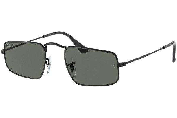 Okulary przeciwsłoneczne Ray-Ban Julie RB3957 002/58 Polarized Prostokątne Czarne
