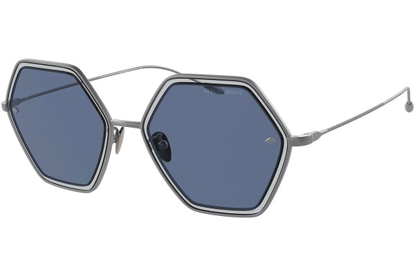 Okulary przeciwsłoneczne Giorgio Armani AR6130 300380 Nieregularny Srebrne