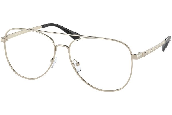 Okulary korekcyjne Michael Kors Procida Bright MK3054B 1014 Pilotki (Aviator) Złote
