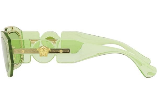 Okulary przeciwsłoneczne Versace Medusa Biggie VE2235 1252/2 Prostokątne Zielone