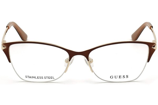 Okulary korekcyjne Guess GU2777 049 Prostokątne Brązowe