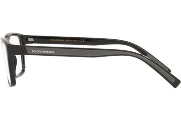 Okulary korekcyjne Dolce & Gabbana DG5072 501 Prostokątne Czarne