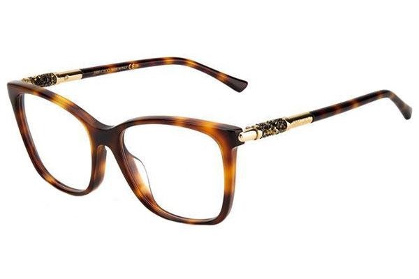 Okulary korekcyjne Jimmy Choo JC294/G 086 Kwadratowe Havana