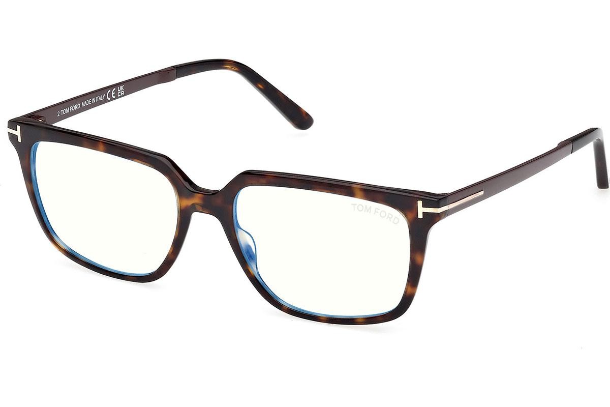 Tom Ford FT6039-B 052, Havana, Materiał 0, Męskie okulary korekcyjne