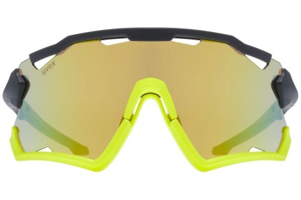 Okulary przeciwsłoneczne uvex sportstyle 228 Black / Yellow Mat S3 Pojedyncze | Shield Czarne