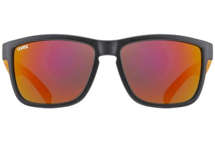 Okulary przeciwsłoneczne uvex lgl 39 Grey Mat / Orange S3 Kwadratowe Szare