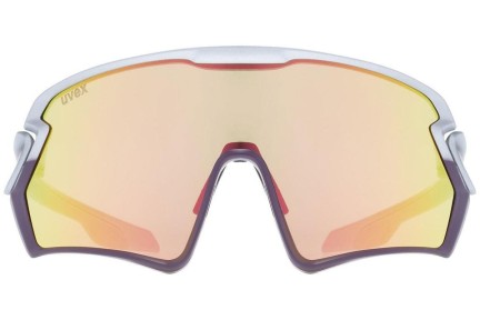 Okulary przeciwsłoneczne uvex sportstyle 231 Silver / Plum Mat S2 Pojedyncze | Shield Srebrne