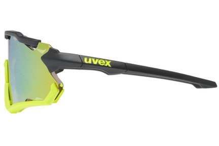 Okulary przeciwsłoneczne uvex sportstyle 228 Black / Yellow Mat S3 Pojedyncze | Shield Czarne