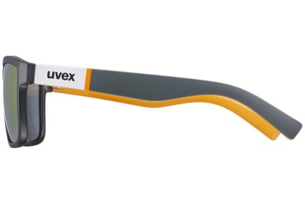 Okulary przeciwsłoneczne uvex lgl 39 Grey Mat / Orange S3 Kwadratowe Szare