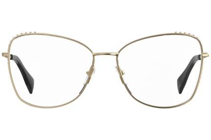 Okulary korekcyjne Moschino MOS516 J5G Kocie oczy Złote