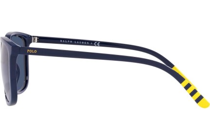 Okulary przeciwsłoneczne Polo Ralph Lauren PH4185U 550680 Kwadratowe Niebieskie