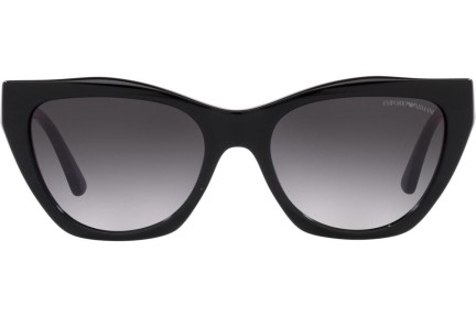 Okulary przeciwsłoneczne Emporio Armani EA4176 58758G Kocie oczy Czarne