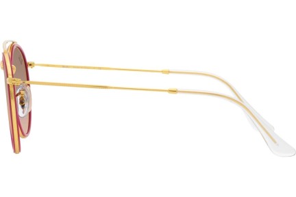 Okulary przeciwsłoneczne Ray-Ban Round Double Bridge RB3647N 92373E Okrągłe Złote