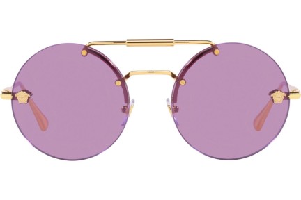 Okulary przeciwsłoneczne Versace VE2244 100269 Okrągłe Złote